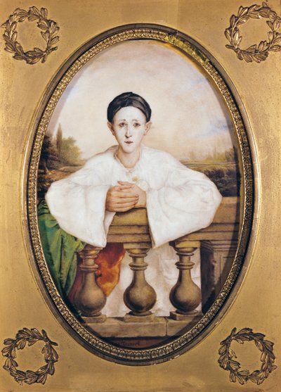 Portrait of Gaspard Deburau as Pierrot by A. Trouve
